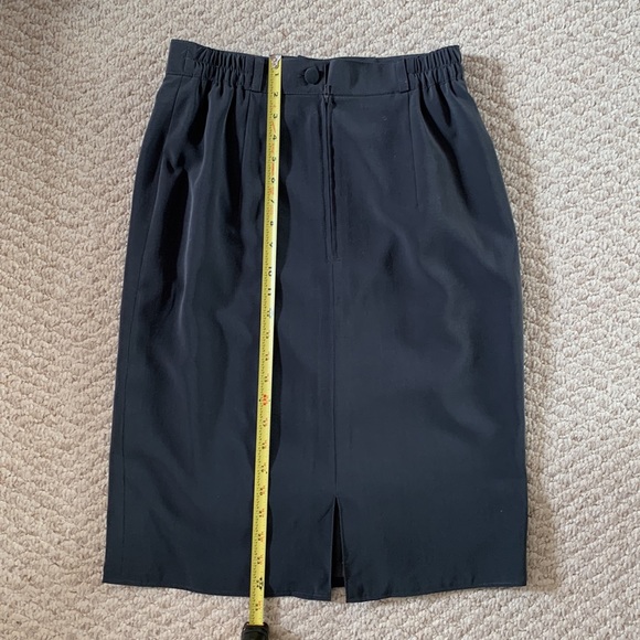 Jean Claire Vintage Dark Gray Skirt and Blazer Set - Picture 6 of 8